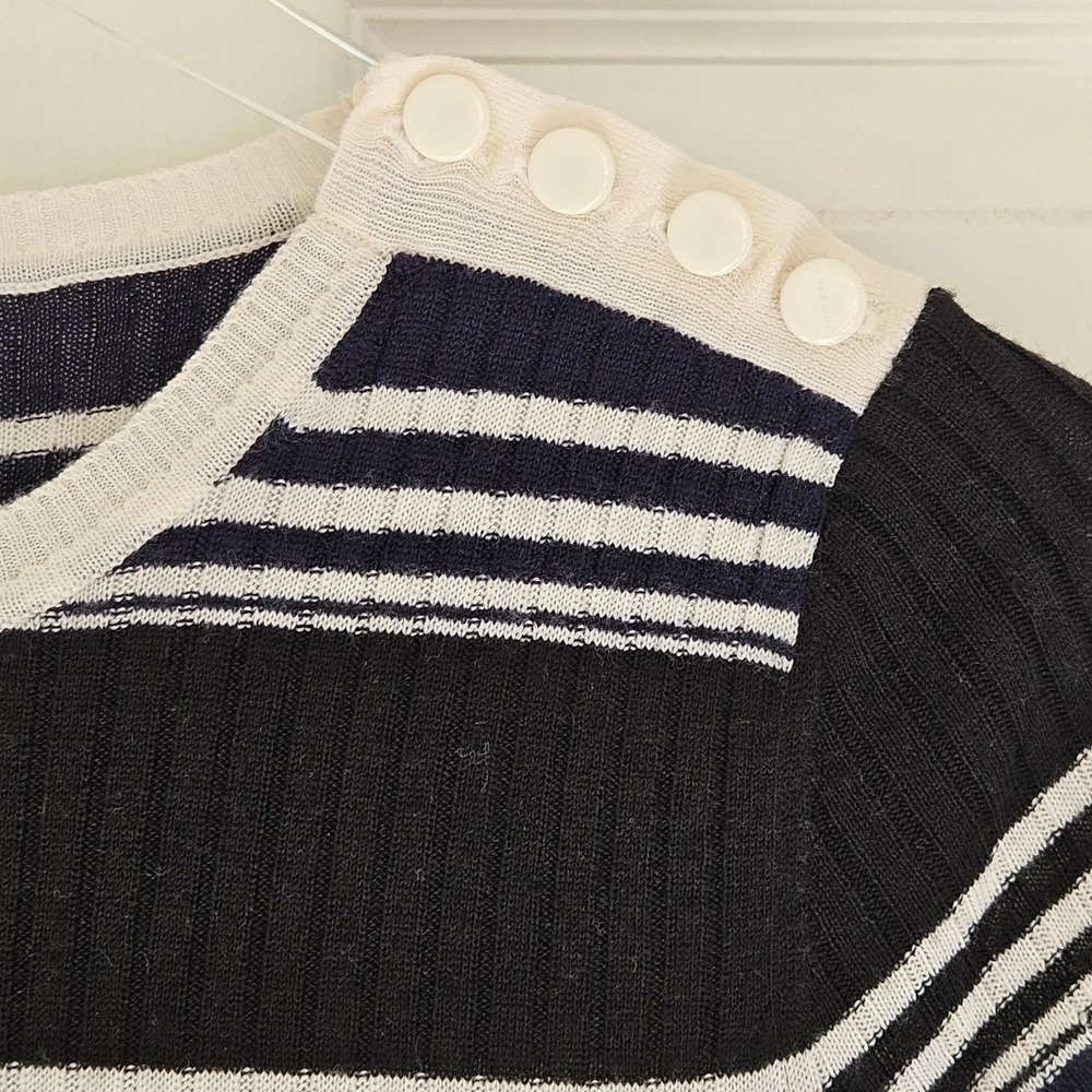 Equipment Femme Dewey Sweater Midi Dress Blue Stripe Womens Small Wool - Picture 8 of 12